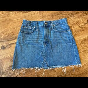 Madewell denim skirt   